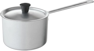 Кастрюля алюм. ScovO  1.0 л  (МТ-064) (крышка, матовая),  з-д Демидовский