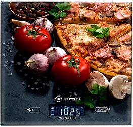 Весы кухонные HOTTEK  (962-025)  (7 кг, LCD с подсветкой, 18*20 см)