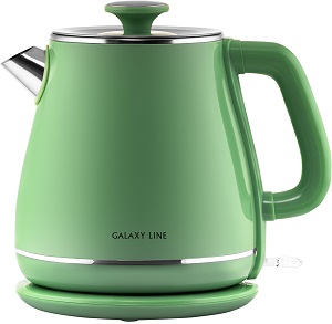 Чайник GALAXY  GL - 0331  ЗЕЛЕНЫЙ  (2.2 кВт, 1.8 л, ЗНЭ, двойная стенка) нерж.корпус