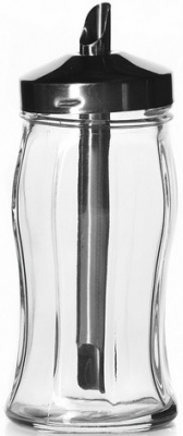 Сахарница стекло  240 мл  (80078 SLB) (h-16 см) (с дозатором из нерж стали), PASABAHCE г.Бор