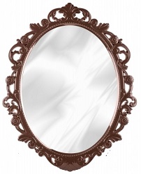 Зеркало в рамке (М 4520) (585x470мм) "Ажур"  (тём.корич),  г.Октябрьский, (7)