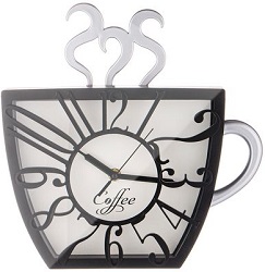 Часы  LEFARD  (220-456) (28х28 , h-4.5 см) "COFFEE",  (6)