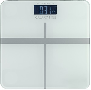 Весы напольные GALAXY GL-4808 (до 180 кг,  стекло, ЖКД)