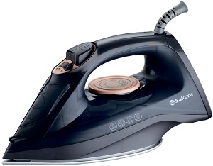 Утюг SAKURA  SA-3073 CBK  (2.2 кВт, верт.пар, керам.подошва, самоочистка)