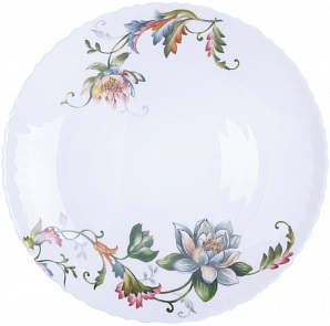 Тарелка стеклокерам. БАТИК  240 мм  (228012),  волнистый край