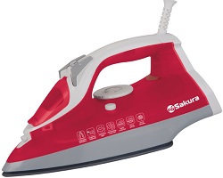 Утюг SAKURA  SA- 3018 CR (2.4 кВт, верт.пар, керам.подошва, самоочистка)