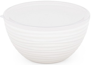 Чаша пласт. 4.0 л  (М8404) "Оазис" (с крышкой) Белый,  г.Октябрьский