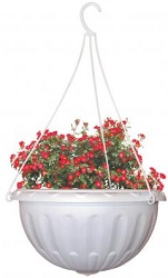 Горшок-кашпо подвесное  Джулия  Белый  3,5 л.  (М 1457),  г.Октябрьский