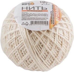 Нить кулинарная (007434) d-1.2 мм/100 м (клубок),  "Рыжий кот"