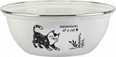 Миска эмаль  2.5 л  г.Магнитогорск  (01-0311/4)  КОТЫ