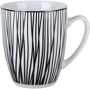 Кружка  340 мл  (271558)   LINE ЧЕРНЫЙ,  StockHaus