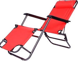 Кресло-шезлонг складное CHO-153 ECOS, красное, (993135)
