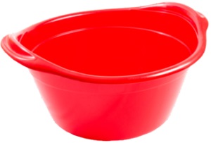 Таз пласт.круглый 24 л (10120803), особо прочный, (БОРДОВЫЙ),  РАДИАН