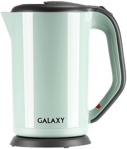 Чайник GALAXY  GL - 0330  САЛАТОВЫЙ  (2.0 кВт, 1.7 л, ЗНЭ, двойная стенка) нерж.корпус