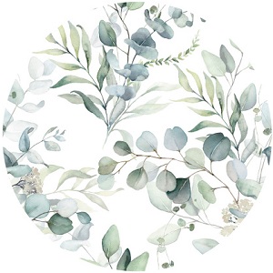 Салфетка сервировочная (кр)  36 см  (ПВХ)  ВЕТОЧКИ