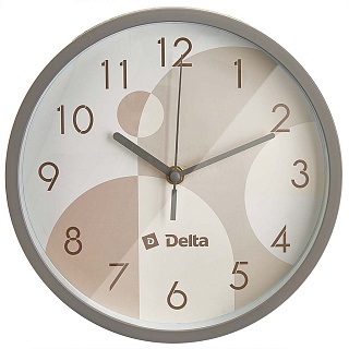 Часы  DELTA  DT12-0011  (25 см, плавный ход)