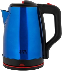 Чайник HOMESTAR      HS-1003  (107002)  (1.5 кВт, 1.8 л, ЗНЭ) нерж.корпус