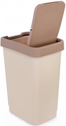 Ведро д/мусора пласт.с педалью 25 л (М 8972) (бежевый), г.Октябрьский 