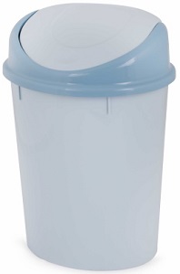 Контейнер д/мусора пласт. 8 л (М 1377) с подвижной крышкой,  г.Октябрьский 