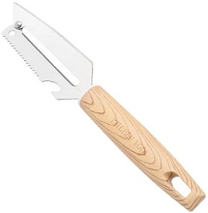 Нож-шинковка д/капусты  ASTELL  (AST-002-TF29) (22 см, пластик.ручка "под дерево")  KITCHENTOOL