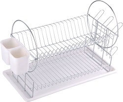 Сушилка д/посуды  2-х ярусная  (310851 DR-1) (н/с, 50*23*36 см) Рыжий кот