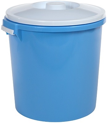 Бак пласт. 45 л  (10014511)  с крышкой, пищевой,  РАДИАН