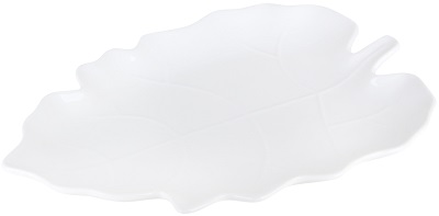 Блюдо сервировочное  КОРАЛЛ  (ов)  ЛИСТИК  (237081)  30 см (фарфор)