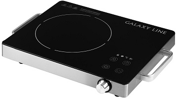 Плитка инфракрасная  1 конф.  GALAXY GL-3033  (2.0 кВт, сенсор.управ, регулировка температуры, времени)