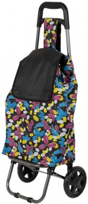 Тележка с сумкой  РЫЖИЙ КОТ  (093584)  (В201) (до 25 кг, колеса пластик 150мм)