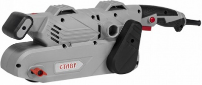 Шлифовальная машина  ленточная СТАВР ЛШМ-1100 СТ (1100Вт, 200-400 м/мин, шлиф лента 533*76 мм,регул.оборотов,кабель 3м,+крепление)