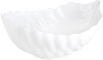 Салатник ЛИСТИК   500 мл/23 см  (210083)  (23,5х14х9,5 см) (фарфор)