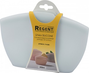 Контейнер для еды  силиконовый  REGENT  (74-005) 350 мл  (18х12.5 см, h-5 см)