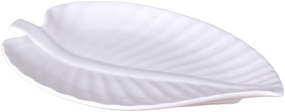 Блюдо сервировочное  КОРАЛЛ  (ов)  ЛИСТИК  (277960)  (20х13 см, h-2 см) (фарфор)