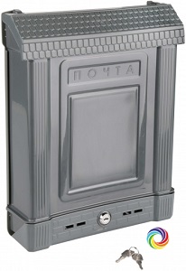 Ящик ПОЧТОВЫЙ  пласт. (М7223) с замком, МИКС (31х8.5х39 см),  г.Октябрьский