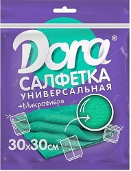 Салфетка из микрофибры (2001-001-50) (30х30см)  Dora (50)