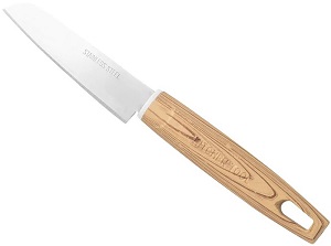 Нож ASTELL  KITCHENTOOL (AST-002-TF34) д/овощей/фруктов (9.5 см, пластик.ручка "под дерево")