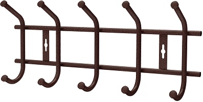 Вешалка настенная  НИКА  5 крючков  (ВНТ5М/А)  (465х190х80 мм) МЕДНЫЙ АНТИК
