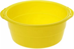 Таз пласт.круглый 10 л (10121103), особо прочный, (ЖЕЛТЫЙ),  РАДИАН