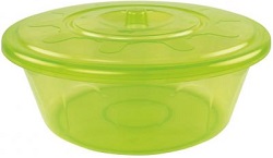 Таз пласт.круглый 10 л (М 1294) "Хозяюшка", с крышкой,  г.Октябрьский