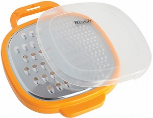Терка плоская REGENT  (50650) (93-AC-GR-07) с контейнером (20x15x5 см, пласт.крышка)  PRESTO