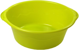 Таз пласт.круглый 11 л (10121101), особо прочный, (ЛАЙМ),  РАДИАН