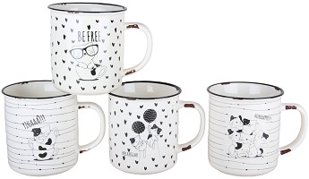 Кружка  440 мл  (285515)  (фарфор),  КОРАЛЛ