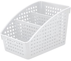 Органайзер «Лофт» с перегородками 180х135х120мм (белый) 672 006