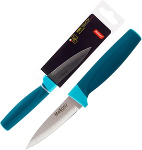 Нож MALLONY  VELUTTO  (005527)  MAL-04VEL овощной  (8.5 см, ручка soft-touch)