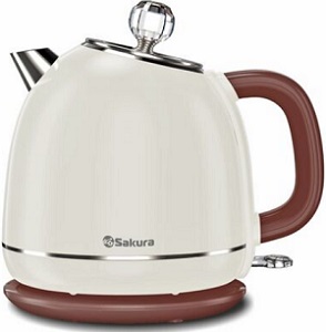 Чайник SAKURA     SA-2187 WBR  (1.8 кВт, 1.7 л, ЗНЭ, двойная стенка)