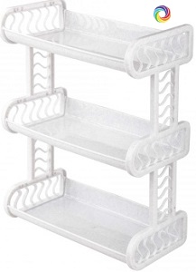 Полка д/ванной  (3 яруса)  прямая  (М299) (17х45х35 см),  г.Октябрьский