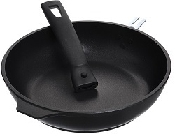 Сковорода АП KUKMARA  ТРАДИЦИЯ ( С246а ) (24 см, h-6 см, съем.ручка, литой.алюм)