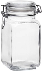 Банка стекл. КРЕМЛИН 1050 мл (97626 B)  с клипсой,  PASABAHCE г.Бор