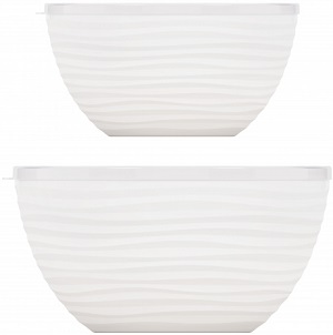 Набор чаш "Оазис"  (М8716)  (2.5 л/4.0 л, с крышкой) (белый),  г.Октябрьский