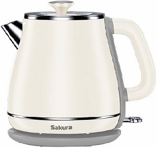 Чайник SAKURA     SA-2186 W  (1.8 кВт, 1.8 л, ЗНЭ, двойная стенка)